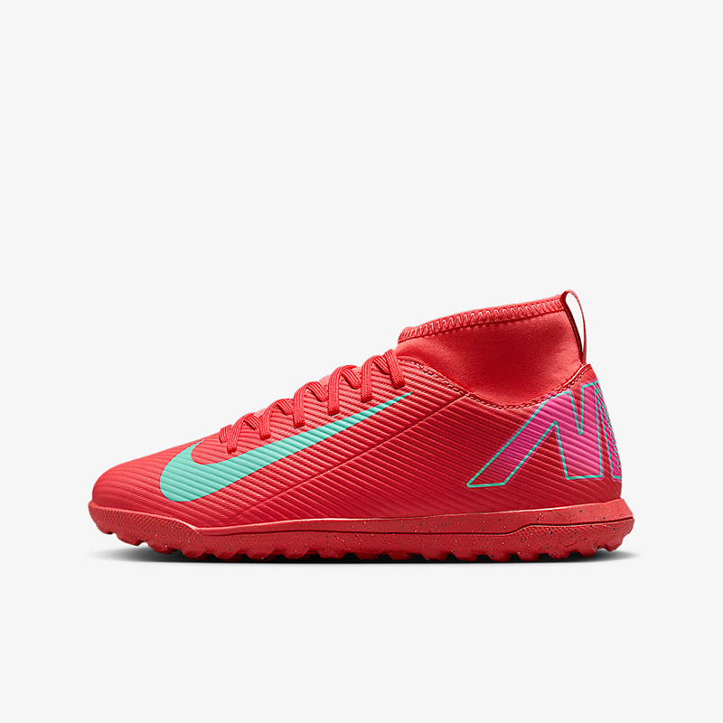 耐克（NIKE）大童鞋 新款秋季儿童足球鞋高帮钉鞋运动休闲透气