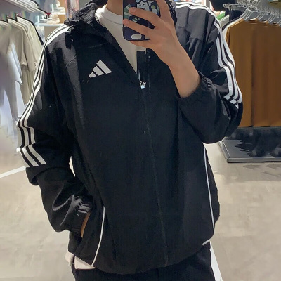 adidas阿迪达斯男装跑步夹克春秋款足球运动服训练服外套 IM8806