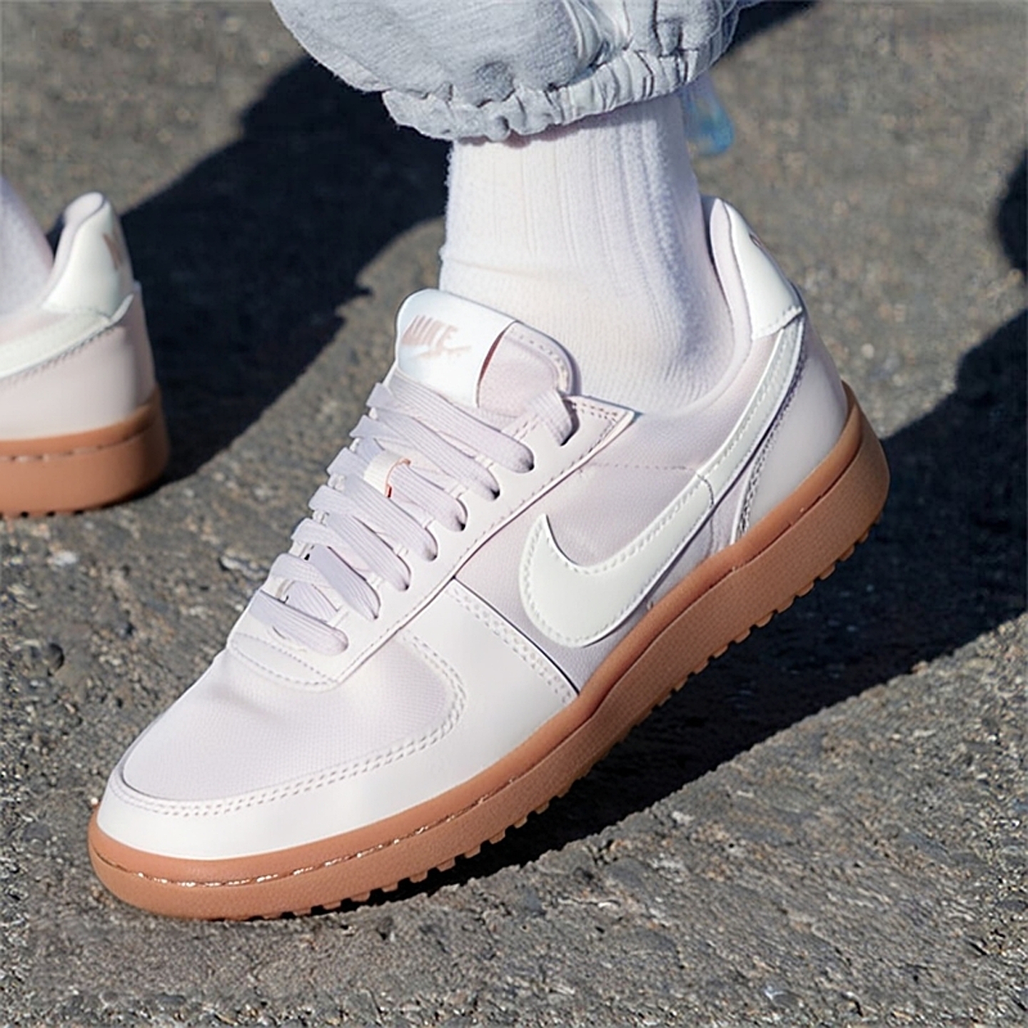 NIKE耐克女鞋休闲鞋25冬季新款低帮健身运动鞋粉色板鞋FZ5593-004