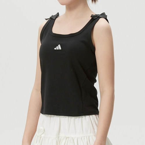 adidas阿迪达斯女装针织背心2026夏新款健身跑步吊带运动服KS5318