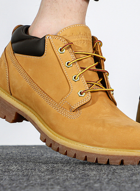 Timberland添柏岚男鞋休闲鞋户外中帮大黄靴工装运动马丁靴73538