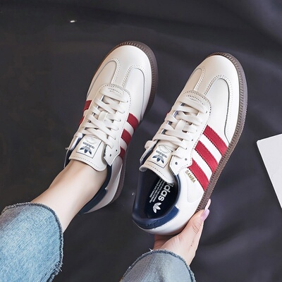 阿迪达斯三叶草板鞋SAMBA德训鞋女鞋新款运动鞋复古休闲鞋男鞋子
