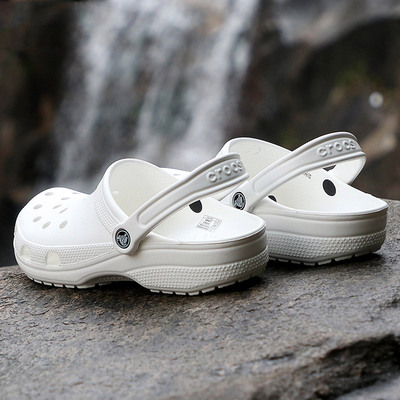 Crocs卡骆驰白色洞洞鞋克骆格男鞋女鞋透气包头鞋凉鞋沙滩鞋10001