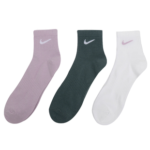 902 中筒袜SX7677 NIKE耐克中袜男袜女袜2026春新款 运动透气三双装