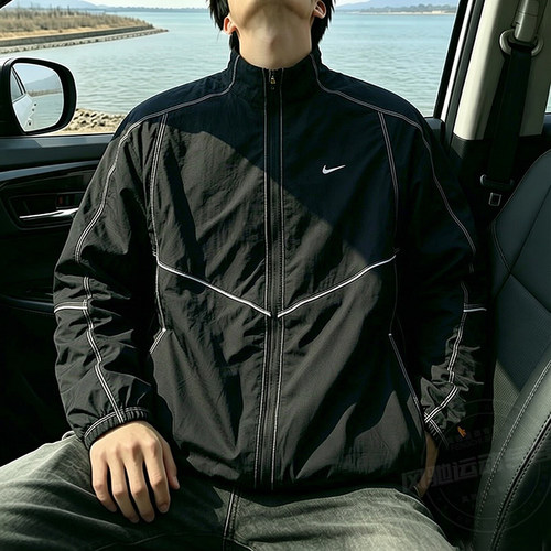 Nike耐克外套男2026新款跑步运动拼接宽松立领梭织夹克IF2029-010
