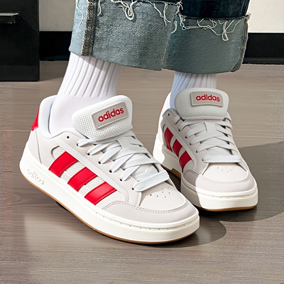 Adidas阿迪达斯休闲鞋男女鞋厚底滑板鞋26新年款红色运动鞋HQ7365