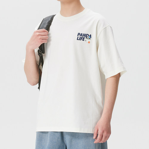 阿迪达斯男装短袖T恤2026夏季新款运动服休闲熊猫圆领透气KB4853