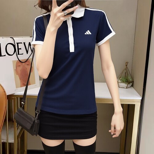 adidas阿迪达斯女装短袖T恤26夏新款运动服网球POLO衫透气KD7597