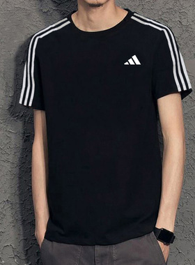 阿迪达斯训练短袖男装2026春季新款运动服上衣跑步健身T恤IB8150