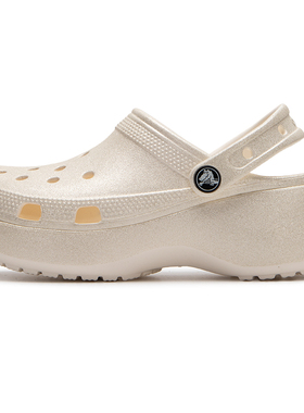 CROCS卡骆驰洞洞鞋女鞋2025夏新款增高透气快干凉鞋沙滩鞋207241