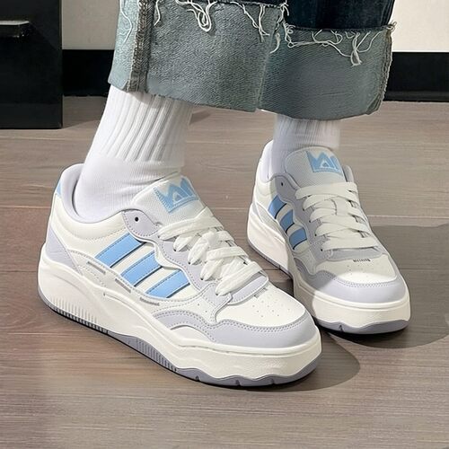 adidas阿迪达斯男女鞋Lite Shuffle运动休闲鞋厚底低帮板鞋KZ6684