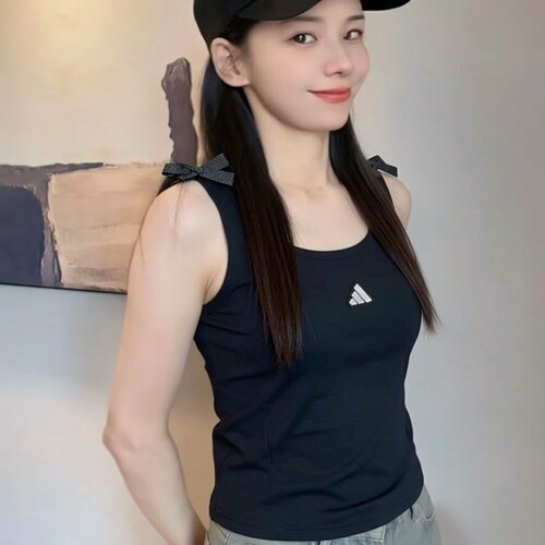 adidas阿迪达斯女子休闲无袖T恤健身运动服26秋季吊带背心KS5318