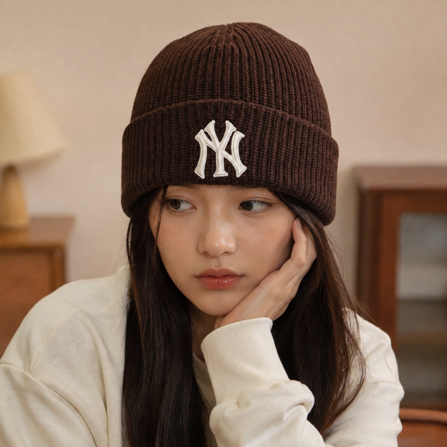 MLB绒线帽2026冬季运动生活系列男女同款保暖针织帽子户外出行戴图片