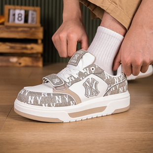 MLB厚底休闲鞋男鞋女鞋正品2026春季新款轻便板鞋运动鞋3ASXM026N