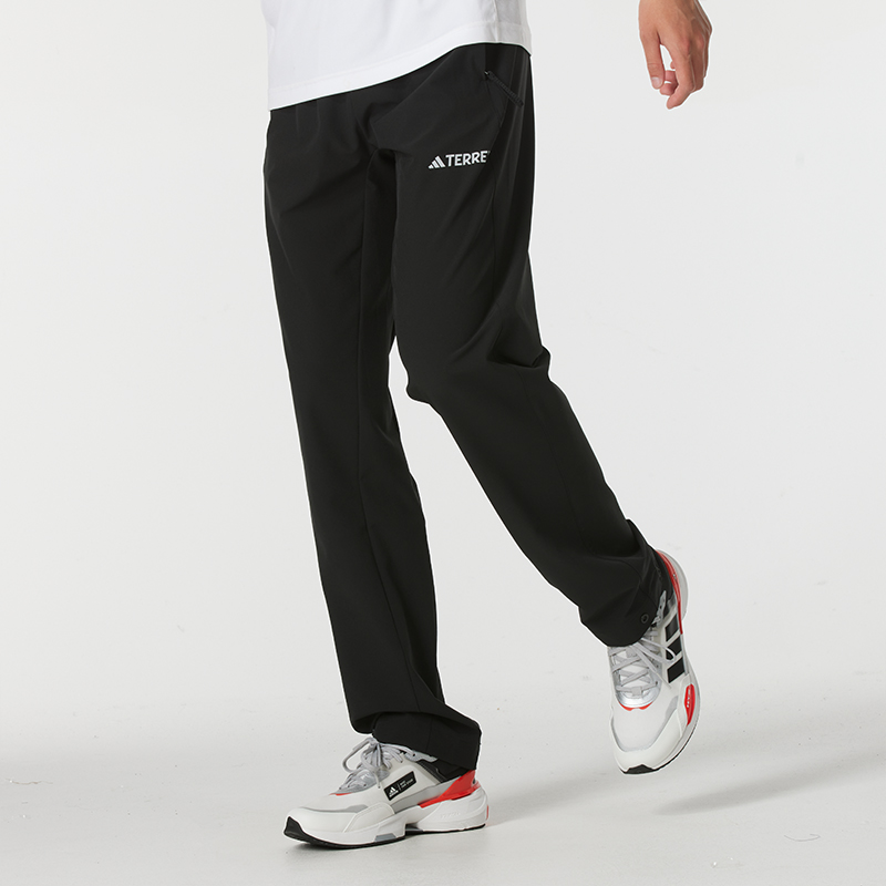 阿迪达斯男裤梭织长裤子2025冬季新款TERREX户外运动直筒裤HN2953