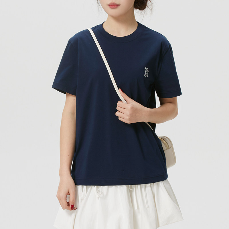 MLB美职棒短袖蓝色T恤男装女装 2026新款秋季运动服透气休闲上衣图片