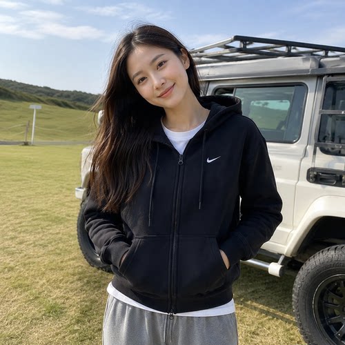 耐克女装运动服2026春秋款针织夹克日常休闲运动生活系列外套
