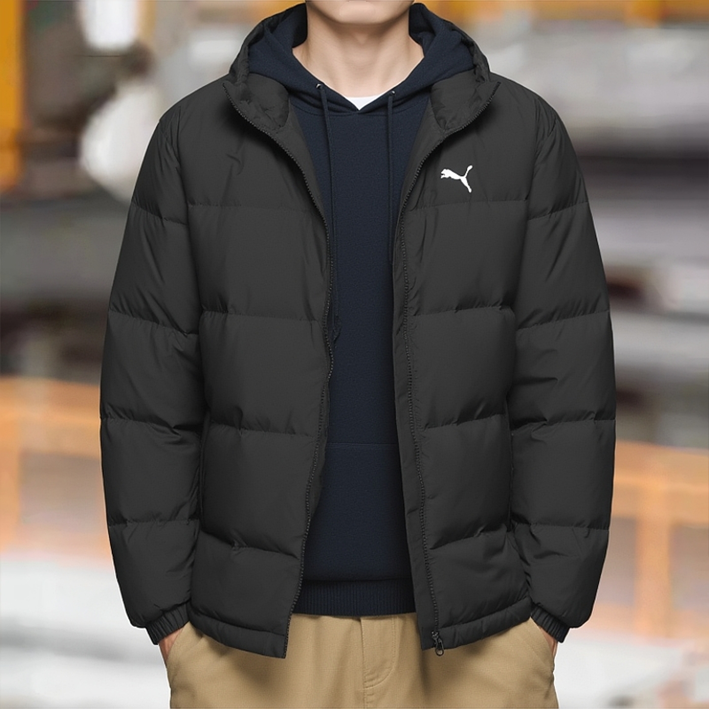 PUMA彪马羽绒服男装女装秋冬新款情侣运动服保暖防风外套连帽夹克