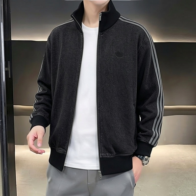 阿迪达斯三叶草男牛仔外套26新款DENIM FB TT立领夹克外套KD1516