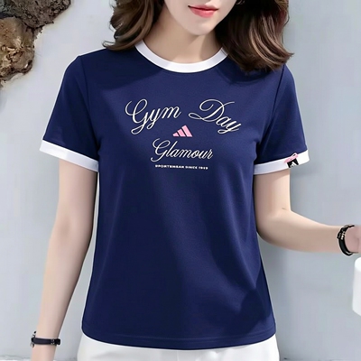 阿迪达斯女装正品短袖T恤衫26夏季款运动服跑步透气半袖KB7197