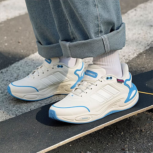 阿迪达斯女鞋厚底老爹鞋跑步鞋25冬季运动鞋CLIMAWARM保暖休闲鞋