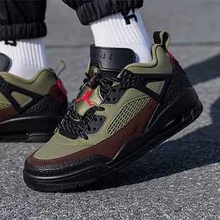 Nike耐克男款鞋子2025冬季新款JORDAN厚底绿色休闲板鞋IH1782-200