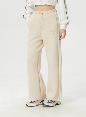 adidas阿迪达斯女裤针织长裤子26春季新款运动裤宽松休闲裤KH2703