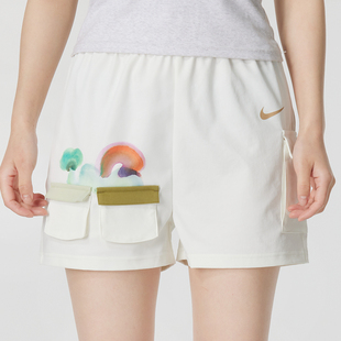 女夏季 HF6175 跑步健身裤 休闲短裤 133 透气宽松时尚 NIK耐克运动裤