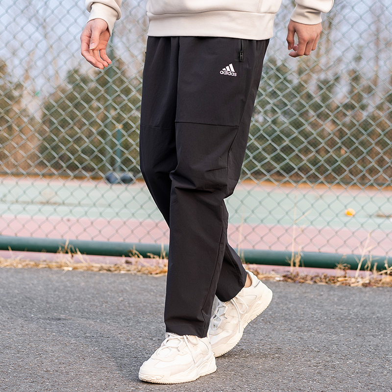 长裤阿迪达斯直筒跑步宽松