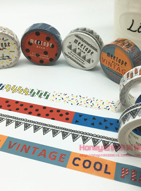 晨光新款胶带meetape和纸胶带拼趣15mmx10m手账胶带AJDN7545