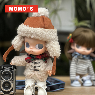 MOMOS嘎子姐短发假发zsiga羊羔毛秋冬外套潮玩娃衣马丁靴鞋子