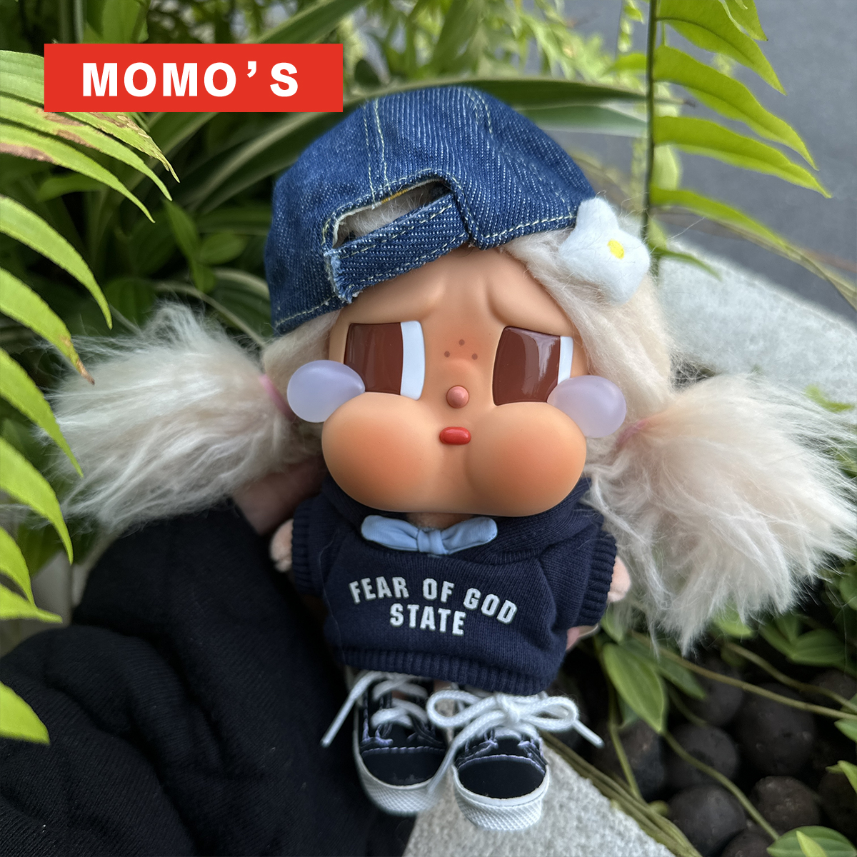 MOMOS哭娃小憩运动风鸭舌帽