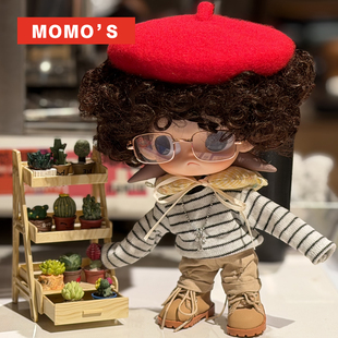 MOMOS嘎子姐秋冬娃衣zsiga人偶条纹毛衣卷毛短发假发马丁靴贝雷帽