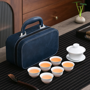 白瓷工夫茶具定制logo