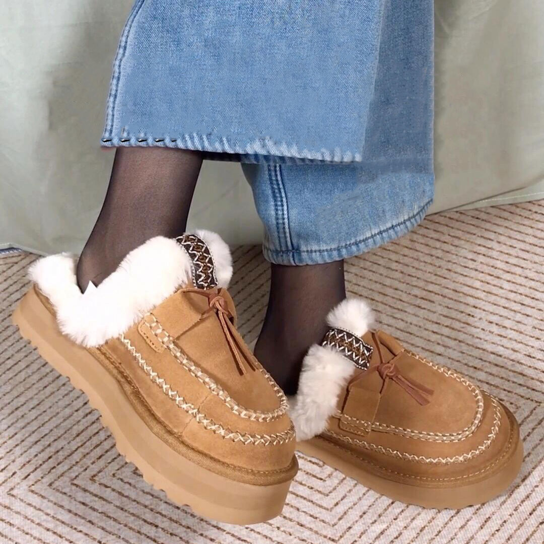 民族风氛围感拉满的雪地靴