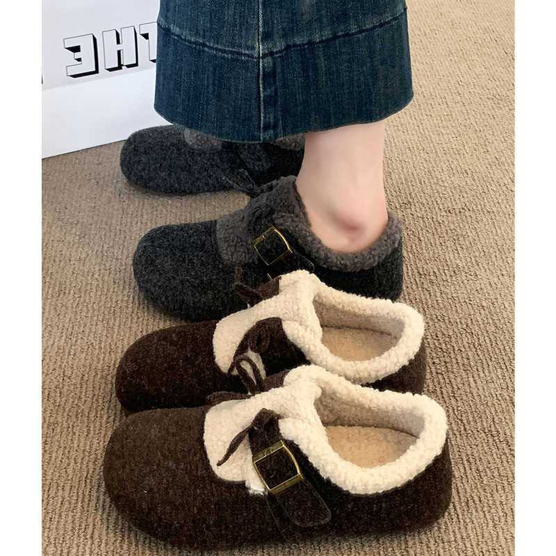 休闲保暖羊皮毛一体雪地靴棉鞋潮