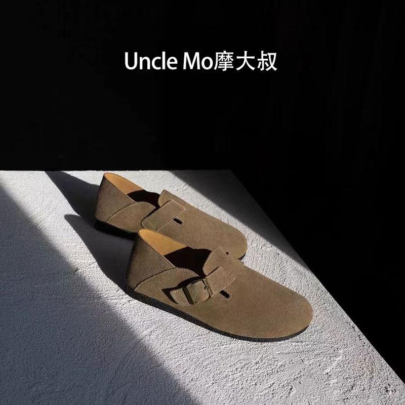 勃肯鞋女款2025春季新款外穿软底一脚蹬乐福鞋百搭博肯鞋豆豆单鞋