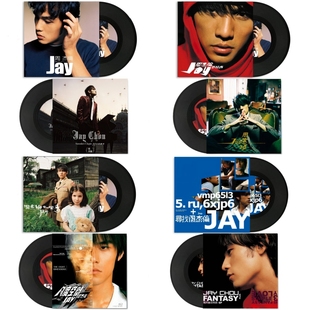 周杰伦25周年 仿真黑胶唱片封面墙面装饰摆设拍照道具