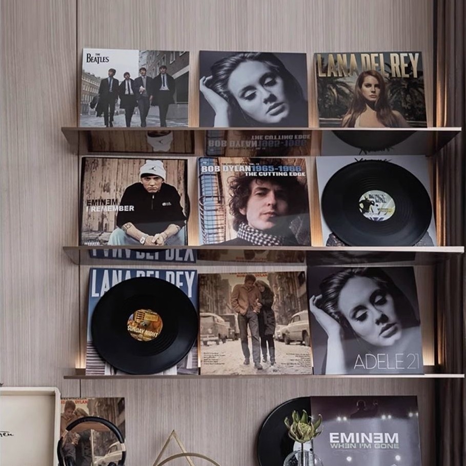 现代简约音乐主题软装黑胶唱片道具复古海报音乐专辑封面墙面装饰