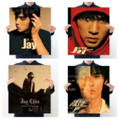 明星复古牛皮纸海报画 演唱会卧室墙壁贴画 周杰伦Jay人物装 饰画