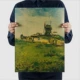 Озеро Blue V67 Van Gogh Windmill Windmill