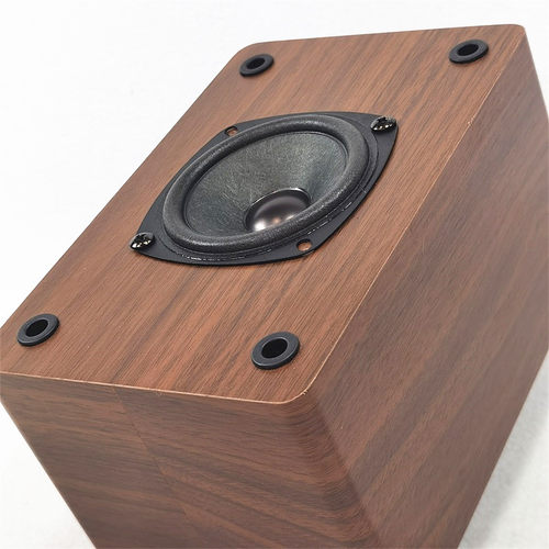 3-3.5寸全频空箱体导向孔13mm厚度棕色布网9mm厚度木纹箱体大厂货