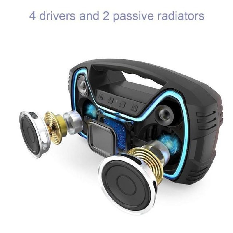 高功率户外防水蓝牙5.0音箱30米30小时全频高低音金属网罩低音膜,影音电器,无线/蓝牙音箱,淘宝优惠券,粉丝福利购,淘宝优惠卷