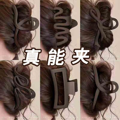 发夹大号2025鲨鱼夹盘发多发量蝴蝶结头发卡头发抓夹女用头饰
