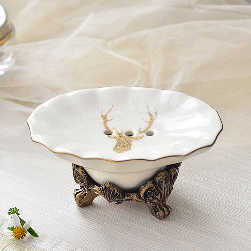 陶瓷肥皂盒浴室皂盒高档