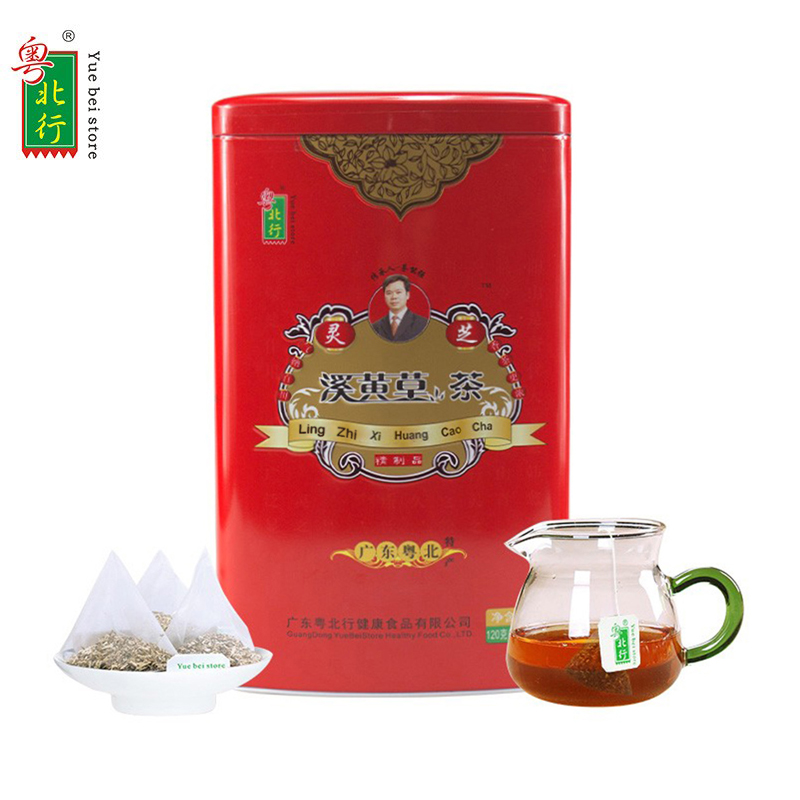 粤北行灵芝溪黄草茶 溪黄草灵芝茶 高山森林野外生长溪黄茶养生茶