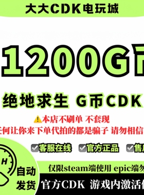 pubgg币绝地求生 11200 G币 充值吃鸡金币激活码CDK箱子套装皮肤