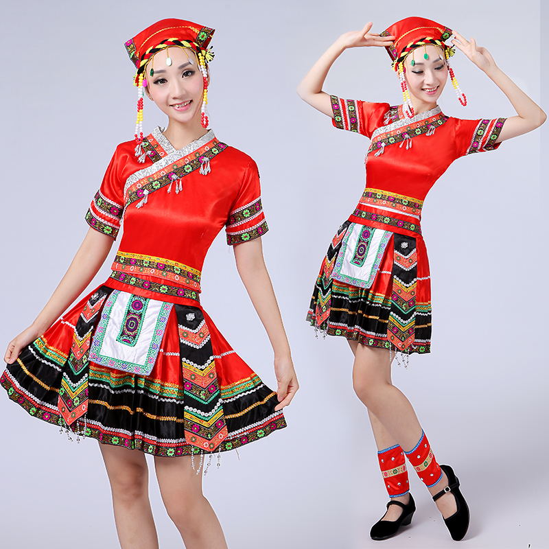 少数民族云南湘西百皱裙演出服