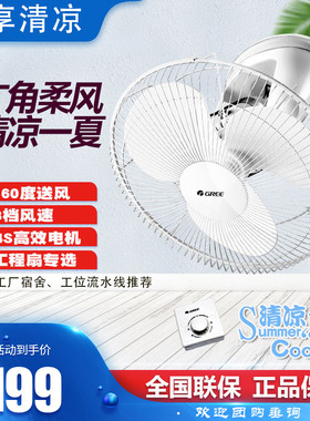 格力楼顶扇FSLD-40吸吊顶扇天花扇家用工程流水线用360度摇头