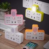 一转四位插座转换器转换插头家用无线插排插板多功能电源插线板